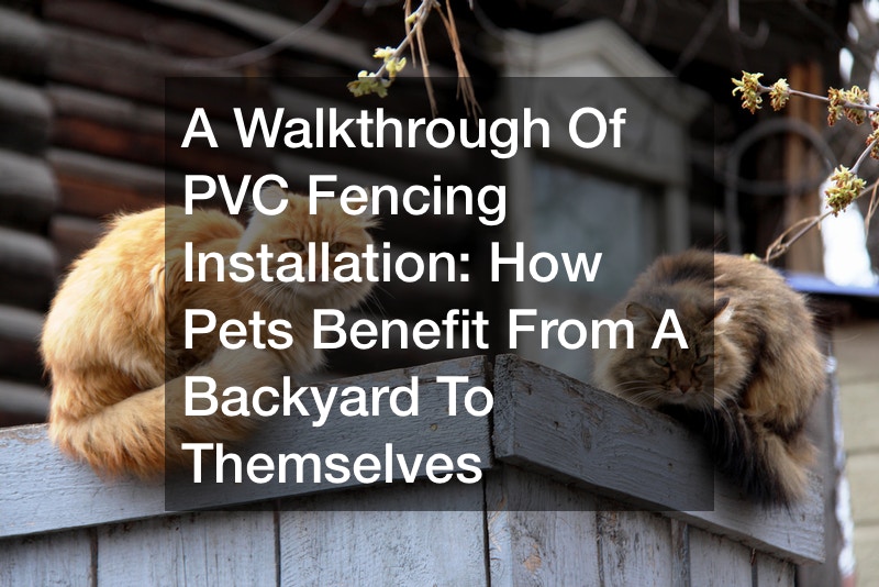 A Walkthrough Of PVC Fencing Installation  How Pets Benefit From A Backyard To Themselves